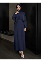 Bağlamalı İkili Elbise-Lacivert