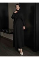 Bağlamalı İkili Elbise-Siyah
