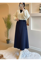 Ön Kapak Detay Atlas  Etek-Lacivert