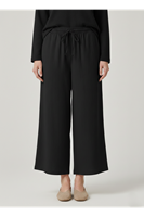 Cepli İp Detay Pantolon-Siyah