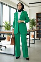 Retro Palazzo Takım-Açık Yeşil