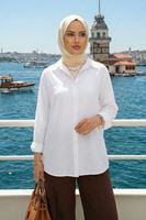 Klasik Terikoton Tunik-Beyaz