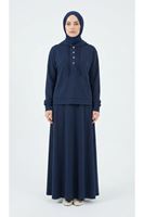 Pat Detay Etekli Takım-Lacivert