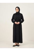 Aller Detay Patlı Elbise-Siyah