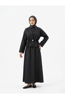 Ceket Detay İkili Elbise-Siyah