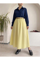 Kemer Detay Terikoton Etek-Sarı