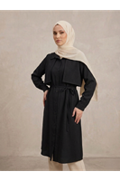 Çift Taraflı Aller Uzun Tunik-Siyah