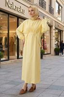 Bağlamalı İkili Elbise-Sarı