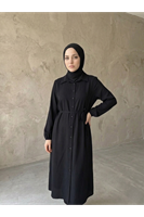 Uzun Tensel Tunik-Siyah