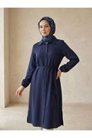 Uzun Tensel Tunik-Lacivert