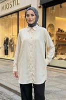 Klasik Dubai Tunik-Ekru