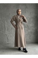 Yelekli İkili Elbise-Duman