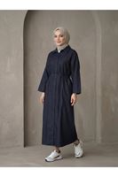 Roba Detay Elbise-Lacivert