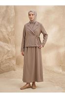 Ceketli İkili Elbise-Duman