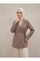 Yandan Bağlamalı Ceket-Vizon