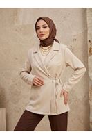 Yandan Bağlamalı Ceket-Taş