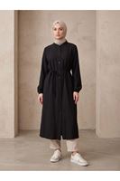 Hakim Yaka Uzun Tunik-Siyah