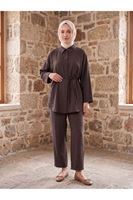 Paça Pensli Takım-Kahve