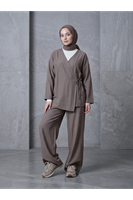 Yan Bağlamalı Çilek Takım-Duman