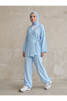 Yan Bağlamalı Çilek Takım-Mavi