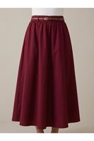 Büzgü Gazzeli Soft Etek-Bordo