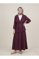 D Toka Detay Etekli Takım-Bordo