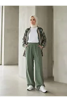 Cepli Yıkamalı Pantolon-Haki