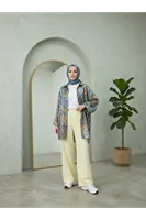 Cepli Yıkamalı Pantolon-Sarı