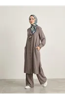 Biritli Pantolonlu Takım-Duman