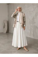 Kemerli Dubai Etek-Beyaz