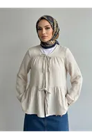 İki Bağlamalı Müslin Tunik-Taş