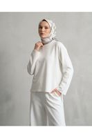 Yırtmaçlı Oysho Tunik-Ekru